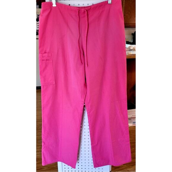 SB Scrubs 3 Pc Lot Pants Sz M Pink Blue Mint Green Pastels Drawstring Waist - Picture 3 of 5